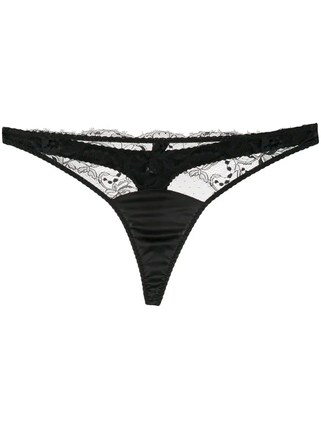 Fleur Of England Fleur Of England シアー レース タンガ - ブラックの商品画像