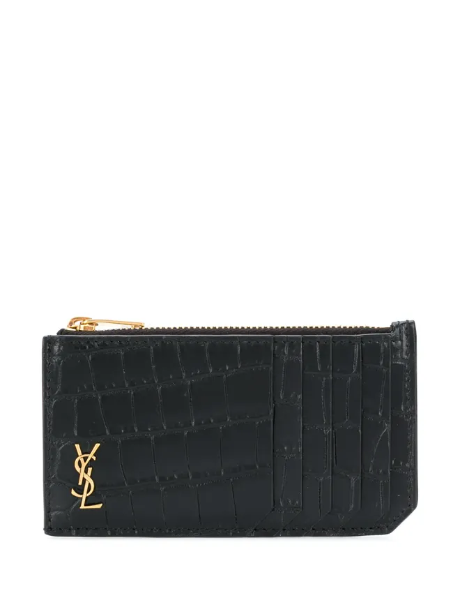 Saint Laurent Saint Laurent フラグメンツ クロコダイルエフェクト ウォレットの商品画像