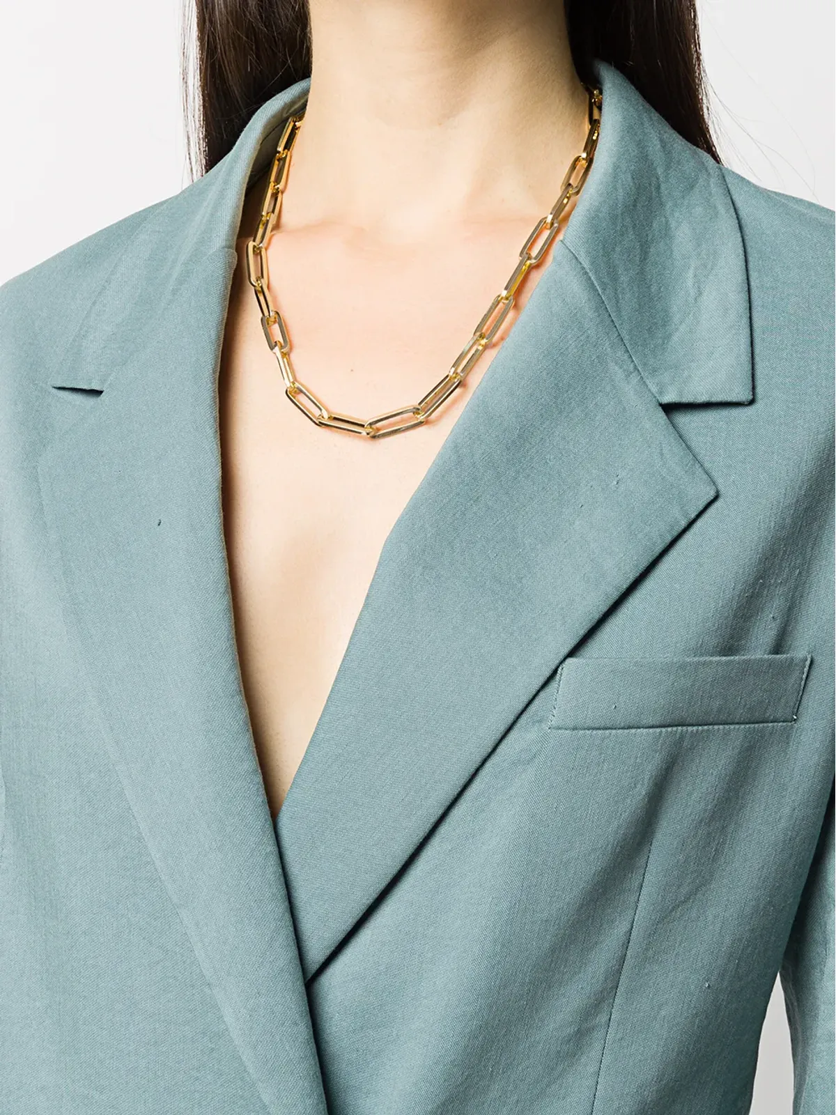 Federica Tosi ラインボルト ロングチェーンネックレス - Gold - 画像2