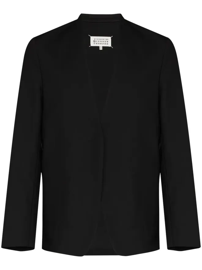 Maison Margiela Maison Margiela ノーカラー・シングルブレストブレザーの商品画像