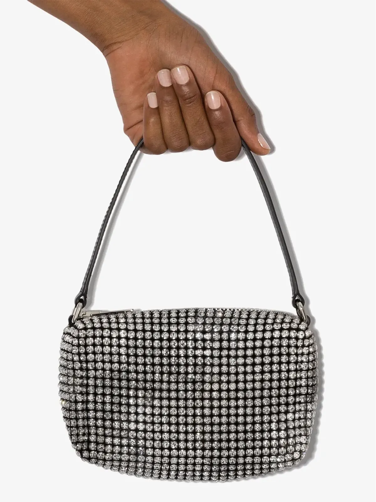 Alexander Wang 中サイズ Wangloc ラインストーン装飾クラッチバッグ - 画像4