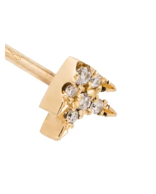 Lizzie Mandler Fine Jewelry 18K イエローゴールド ダブルアロー ダイヤモンド イヤリング - サムネイル3