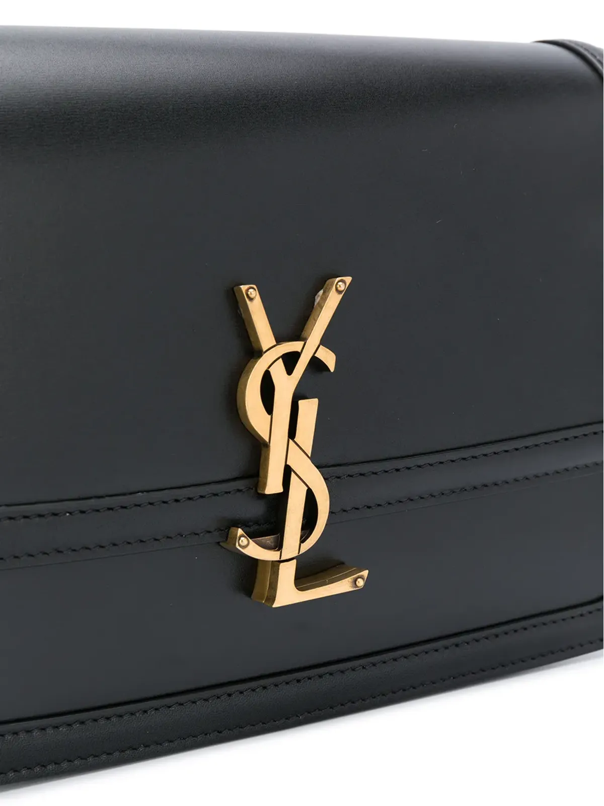 Saint Laurent モノグラムレザーショルダーバッグ - ブラック - 画像4