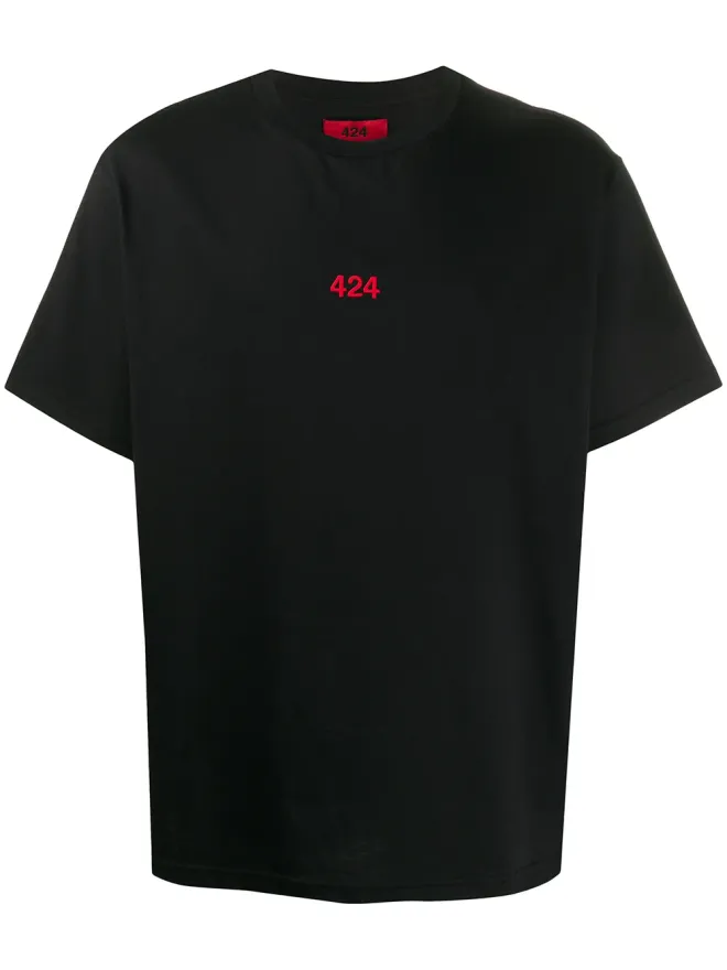 424 424 ロゴ刺繍ショートスリーブTシャツの商品画像