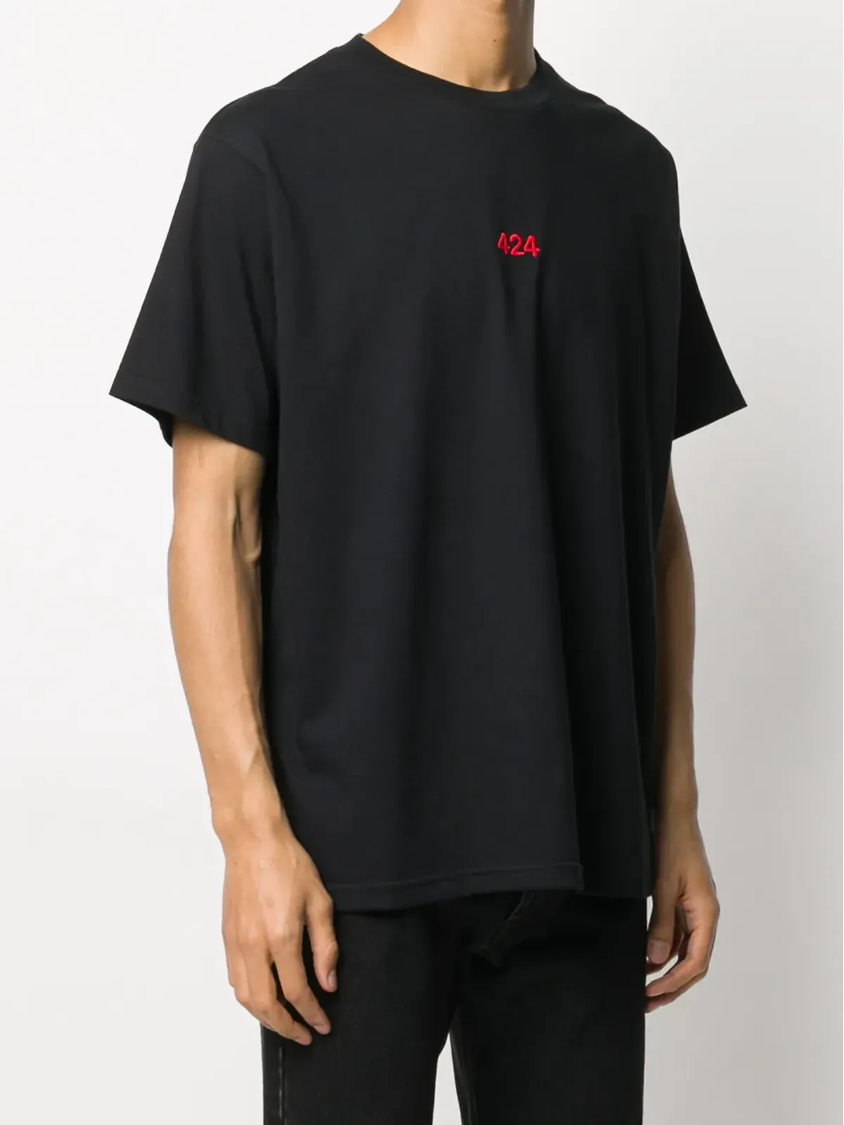 424 ロゴ刺繍ショートスリーブTシャツ - 画像3