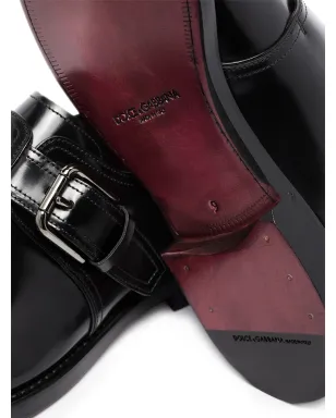 Dolce & Gabbana ブラッシュドレザーのモンクシューズ ブラック - サムネイル2