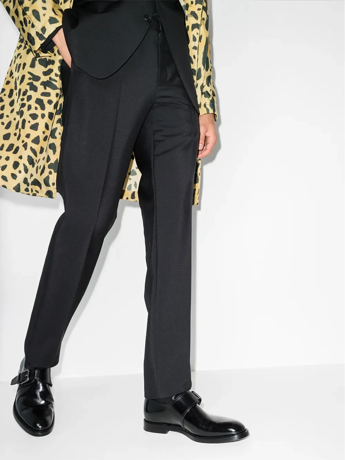 Dolce & Gabbana ブラッシュドレザーのモンクシューズ ブラック - 画像3
