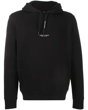 Armani Exchange ロゴプリント ドローコード付きフードパーカー - サムネイル1