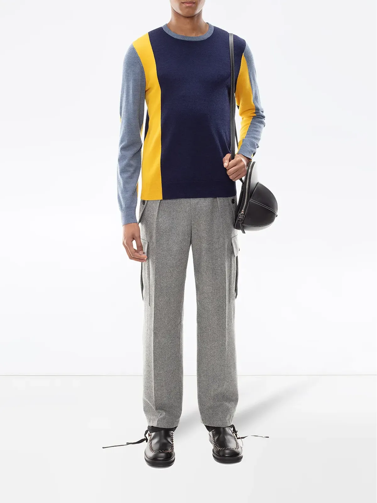 JW Anderson カラー・ブロック長袖ニットジャンパー - 画像2