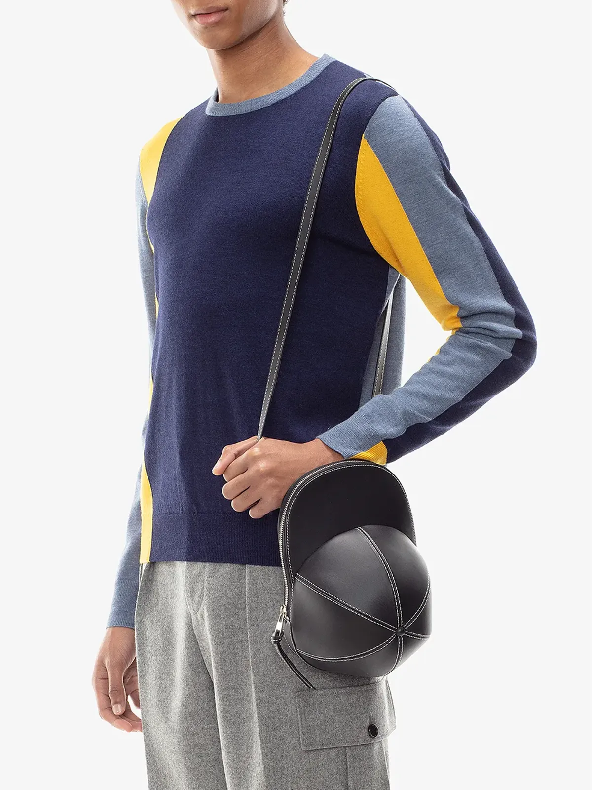 JW Anderson カラー・ブロック長袖ニットジャンパー - 画像3