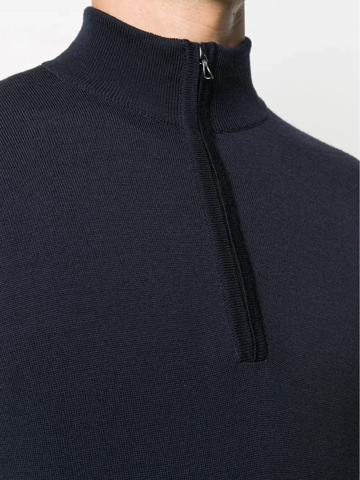 John Smedley ハーフジップ付きニットジャンパー - 画像5
