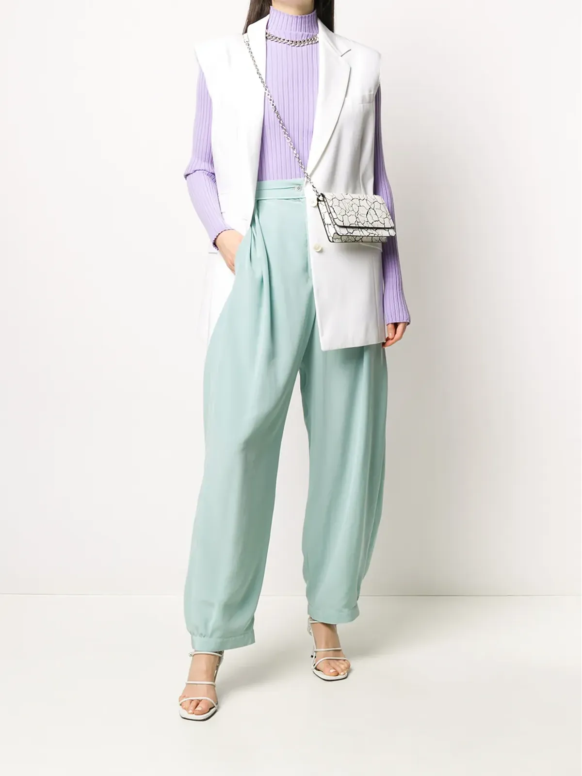 Maison Margiela ひび割れ風クラッチ - 画像2