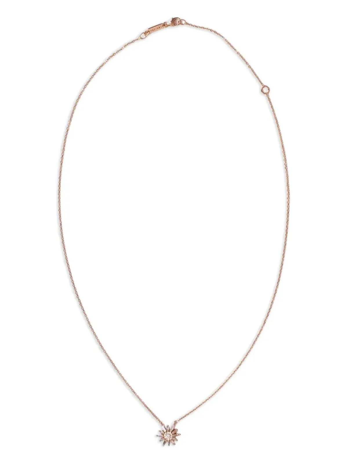 Suzanne Kalan 18K ローズゴールド フラワー ダイヤモンド ネックレス - 画像1