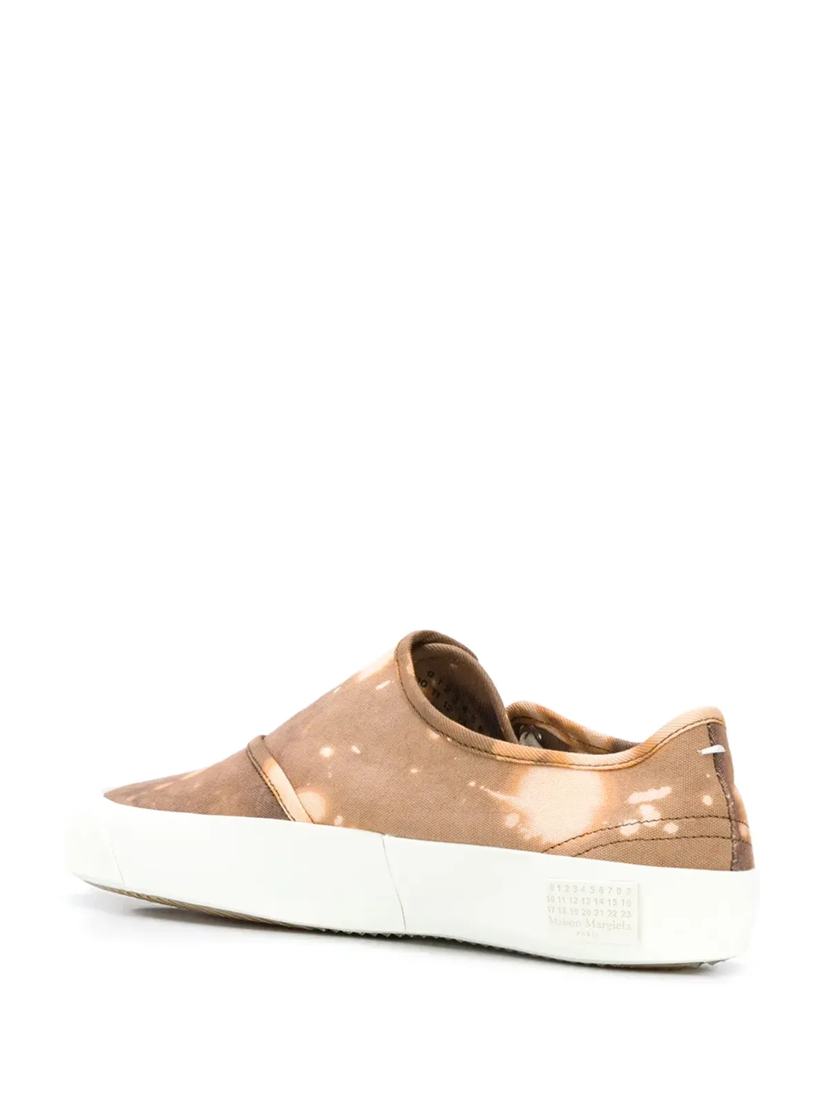 Maison Margiela タイダイプリントスニーカー ブラウン - 画像3