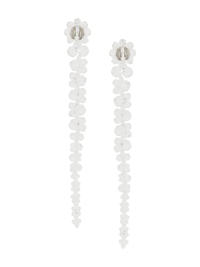 Simone Rocha Simone Rocha ビーズドロップピアス - Whiteの商品画像
