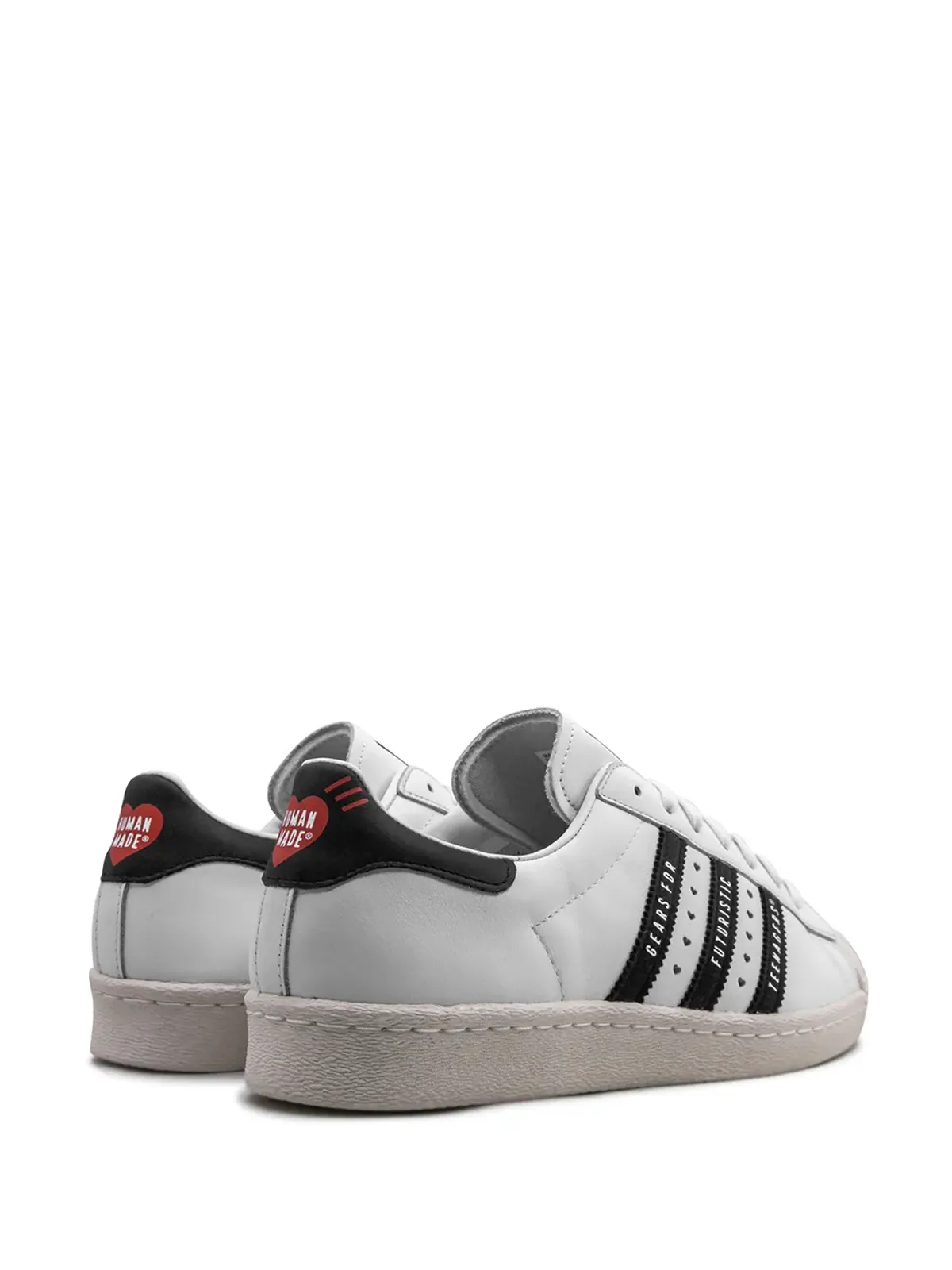 adidas スーパースター 80s ヒューマンメイド ホワイト/ブラック スニーカー - 画像3