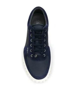Ferragamo レザー スニーカー ブルー - サムネイル4