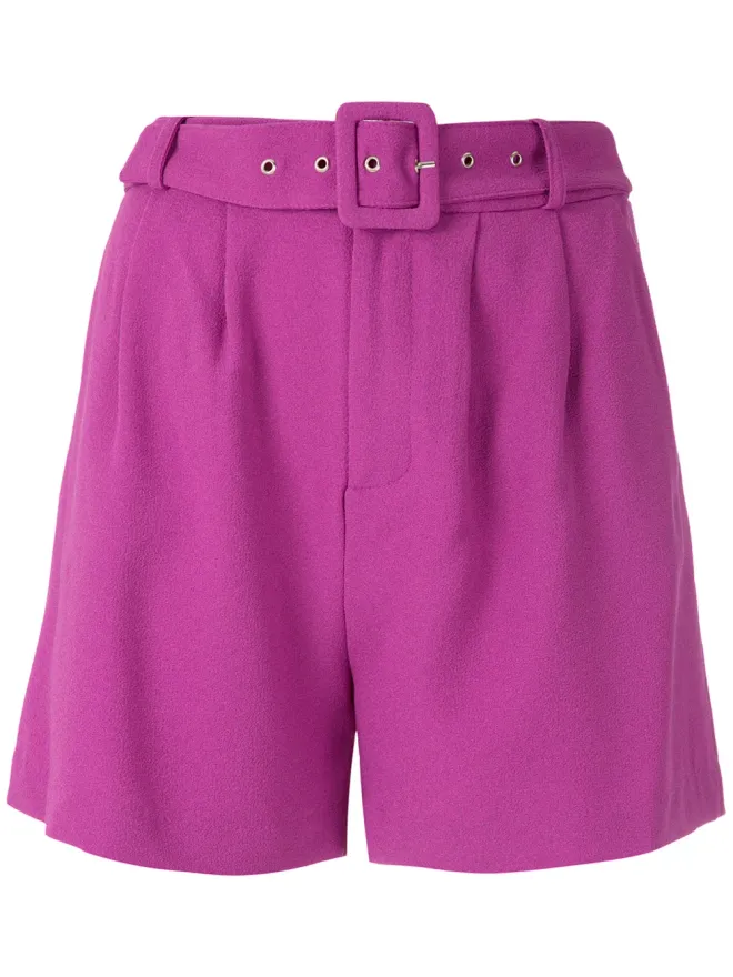 Olympiah Olympiah マネージュ ベルト付きショートパンツ パープルの商品画像
