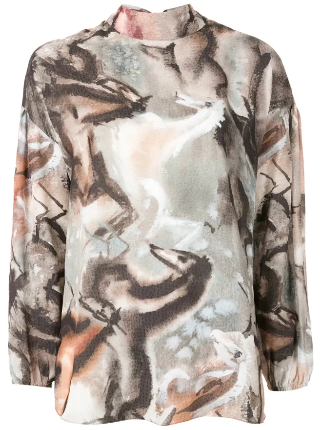 Olympiah Olympiah Hipismo printed blouse - Multicolourの商品画像