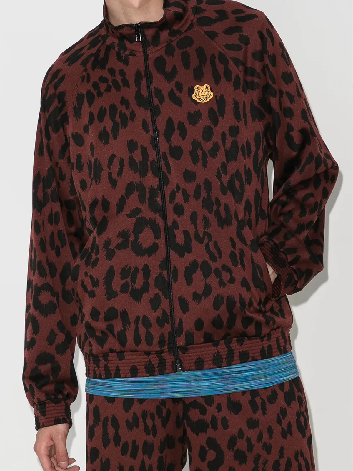 Kenzo レオパード柄トラックジャケット - ブラック - 画像2