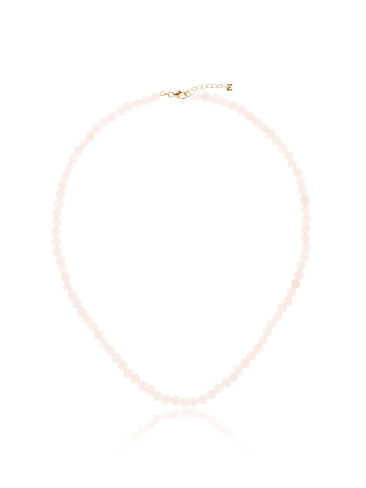 Mateo 14K イエローゴールド ローズクォーツ ネックレス - 画像1