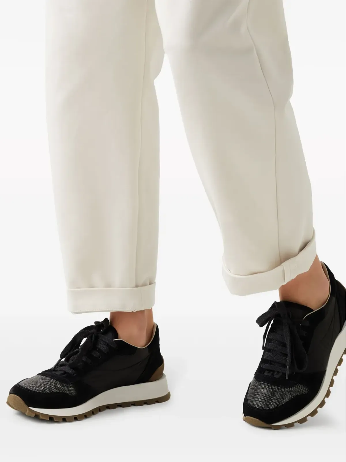Brunello Cucinelli ロゴ入りロー・トップスニーカー - 画像5