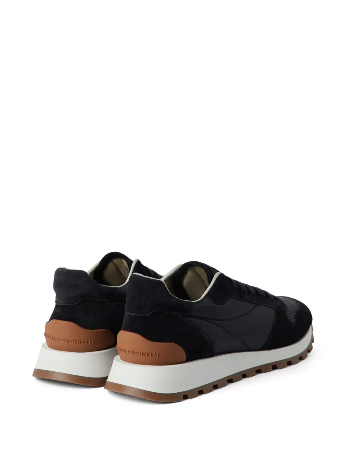 Brunello Cucinelli ロゴ入りロー・トップスニーカー - 画像3