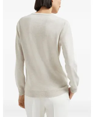 Brunello Cucinelli 長袖フィットVネックニットセーター - サムネイル5