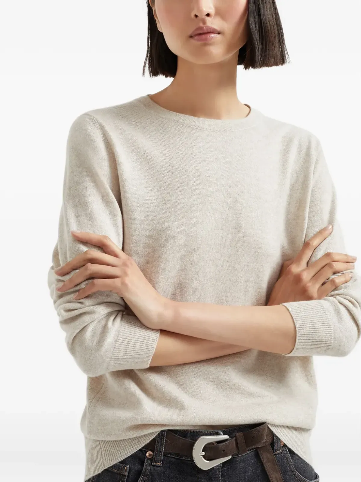 Brunello Cucinelli カシミヤフィットセーター - 画像5