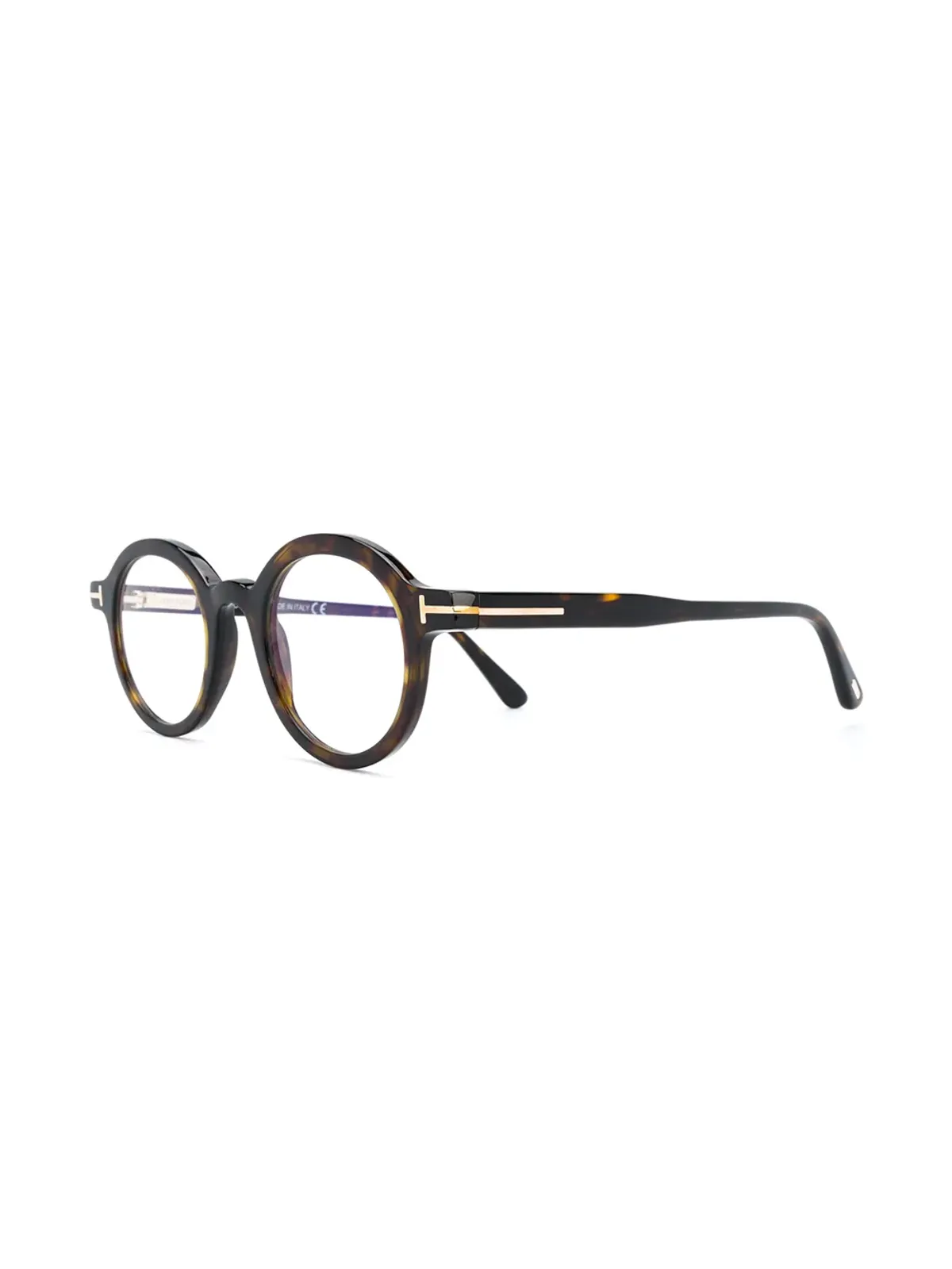 TOM FORD Eyewear 丸型フレーム眼鏡 - ブラウン - 画像2
