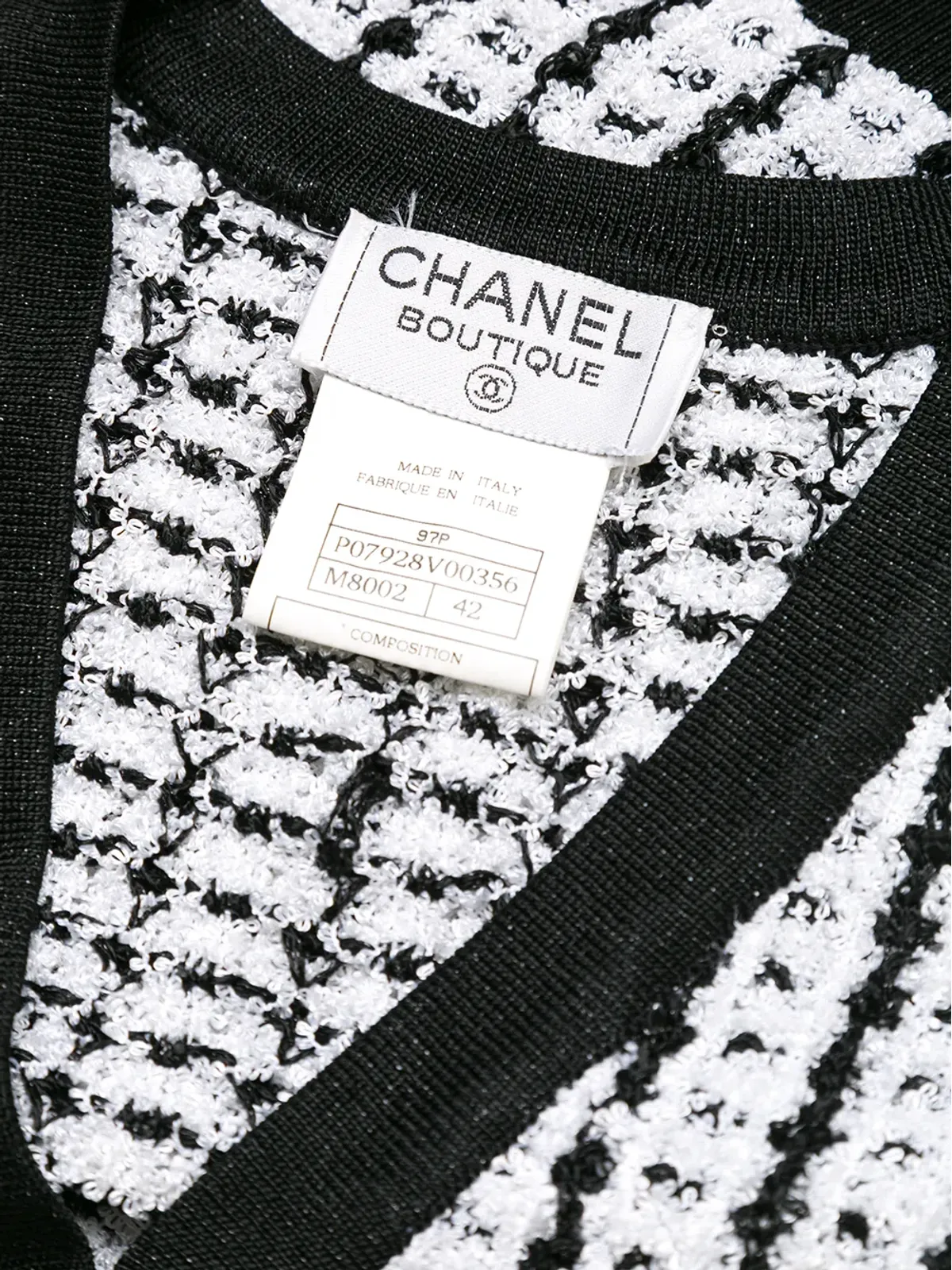 CHANEL Pre-Owned 1997 bouclé knitted vest - Black - 画像5