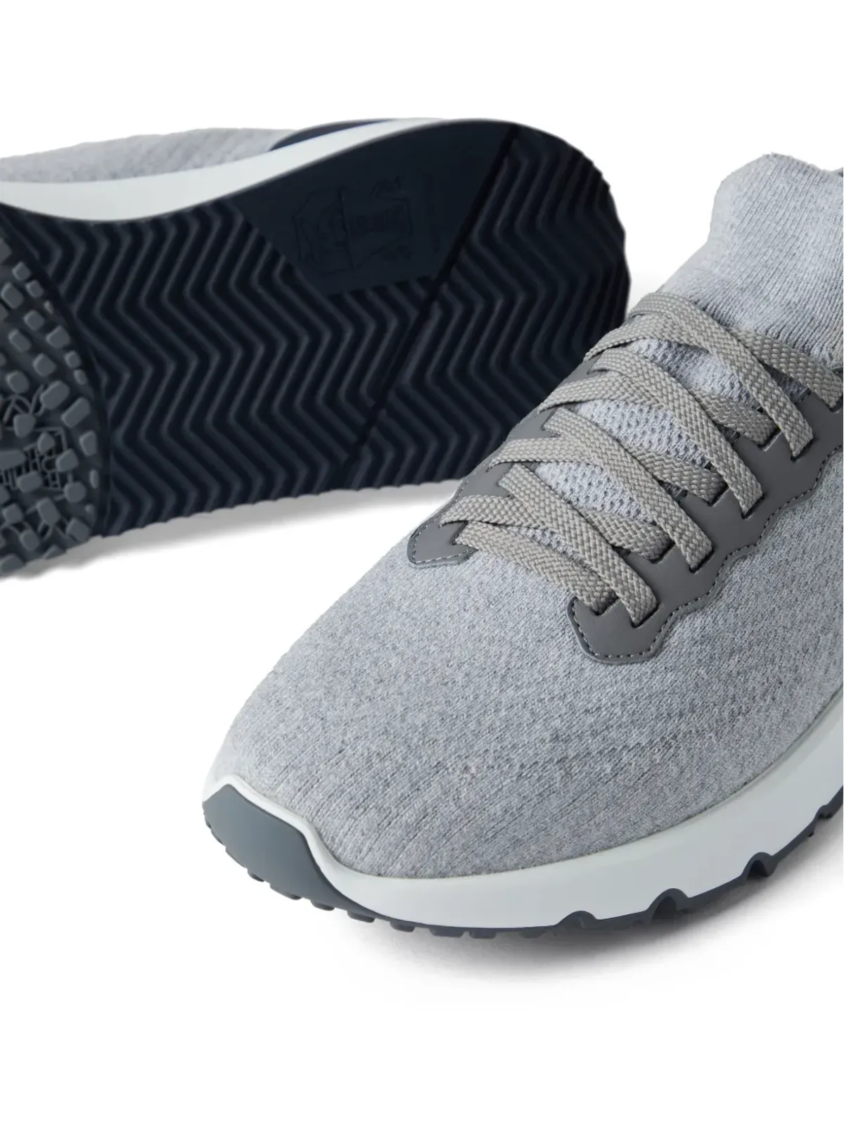 Brunello Cucinelli ニット ローカットスニーカー - 画像4