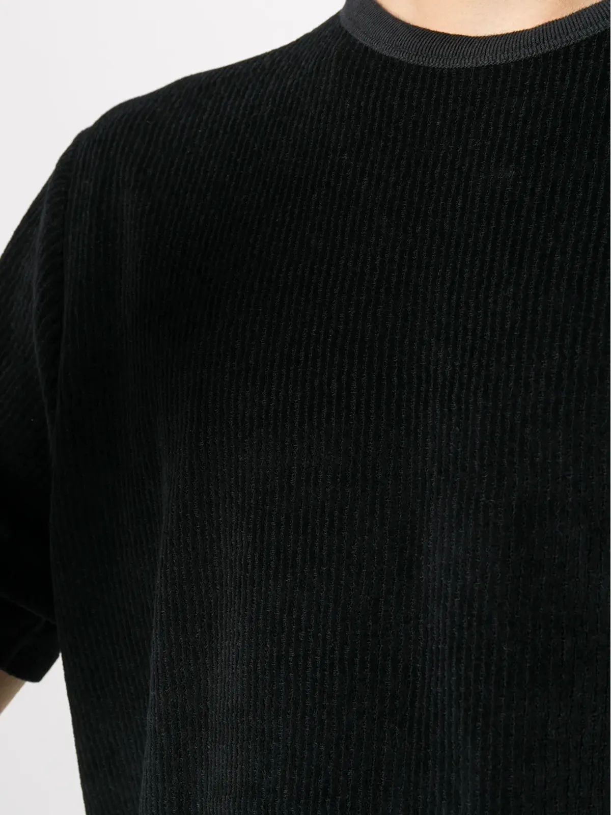 OUR LEGACY ラウンドネック コーデュロイ Tシャツ - ブラック - 画像5
