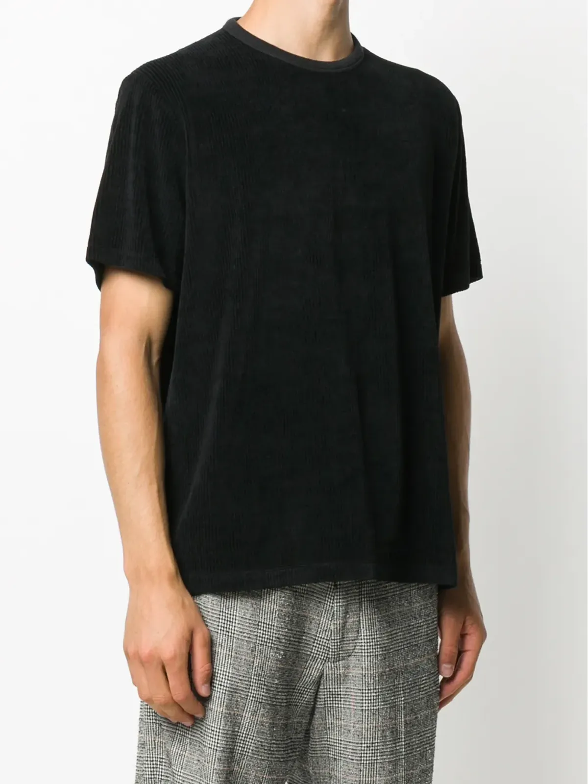 OUR LEGACY ラウンドネック コーデュロイ Tシャツ - ブラック - 画像3