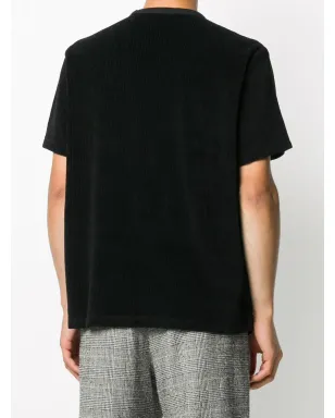 OUR LEGACY ラウンドネック コーデュロイ Tシャツ - ブラック - サムネイル4