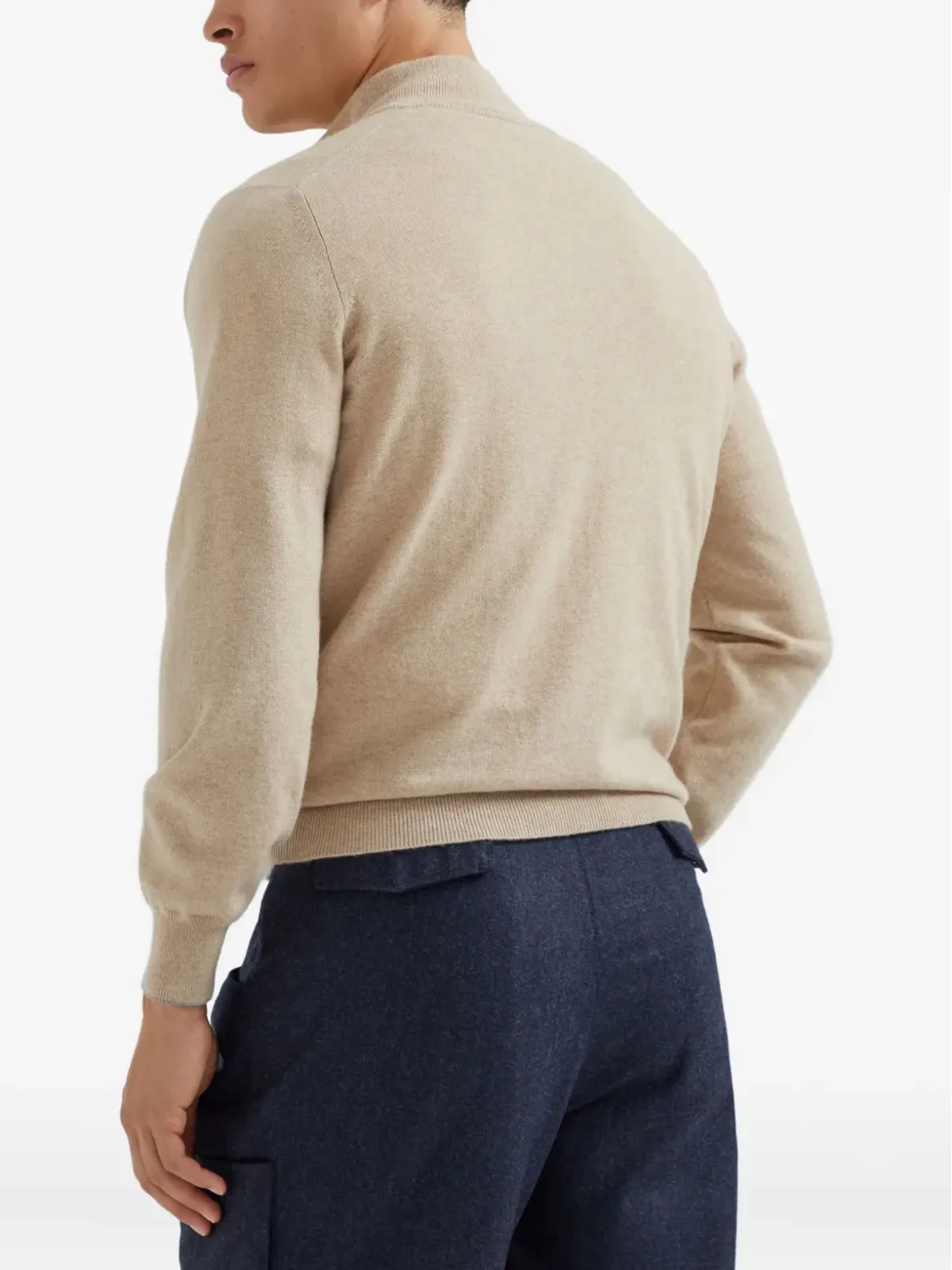 Brunello Cucinelli ハイネックジップフロントスウェット - 画像5