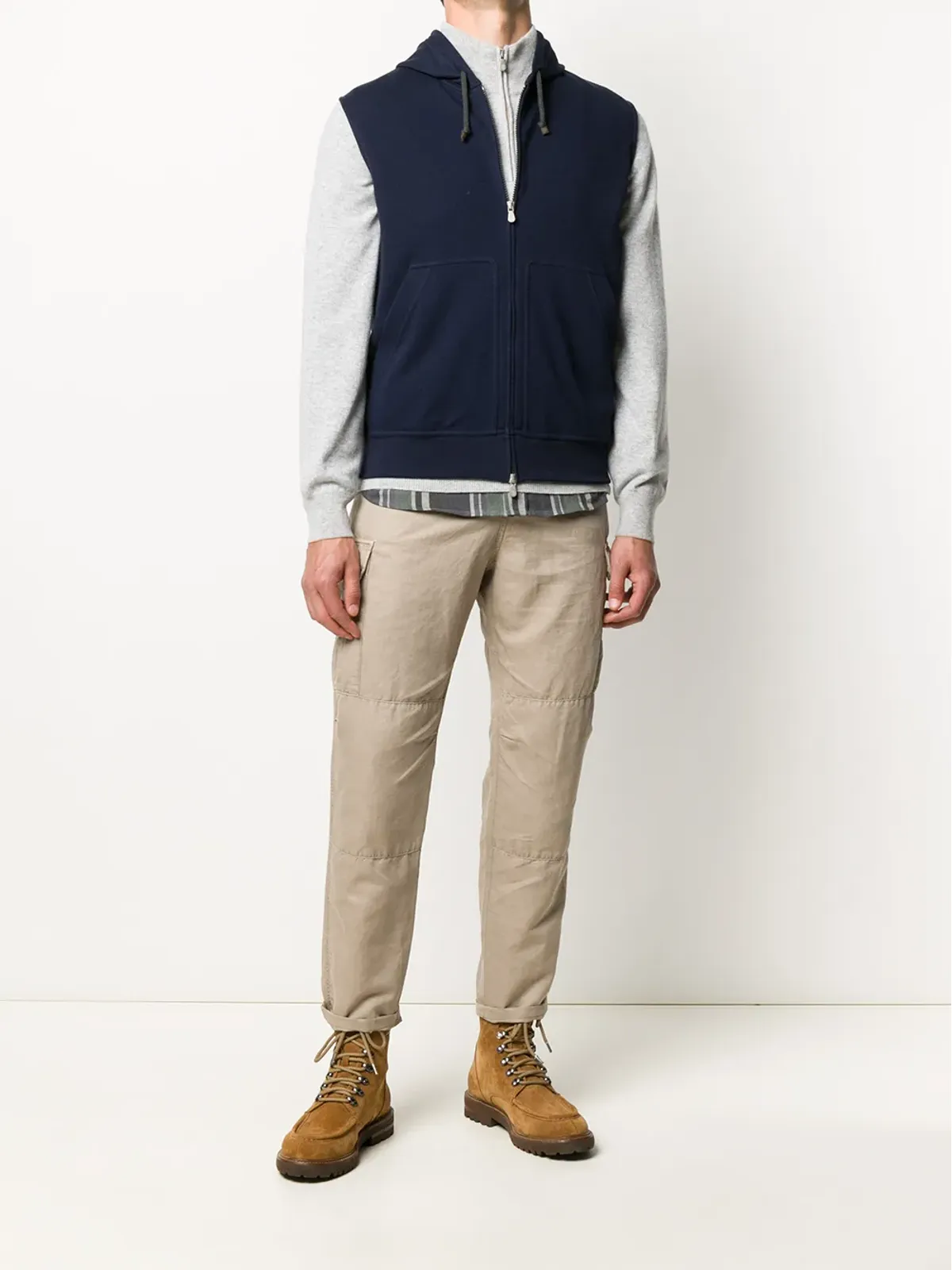 Brunello Cucinelli ジップアップカシミヤセーター - 画像2