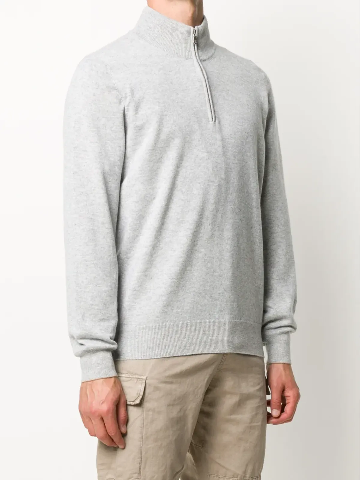 Brunello Cucinelli ジップアップカシミヤセーター - 画像3