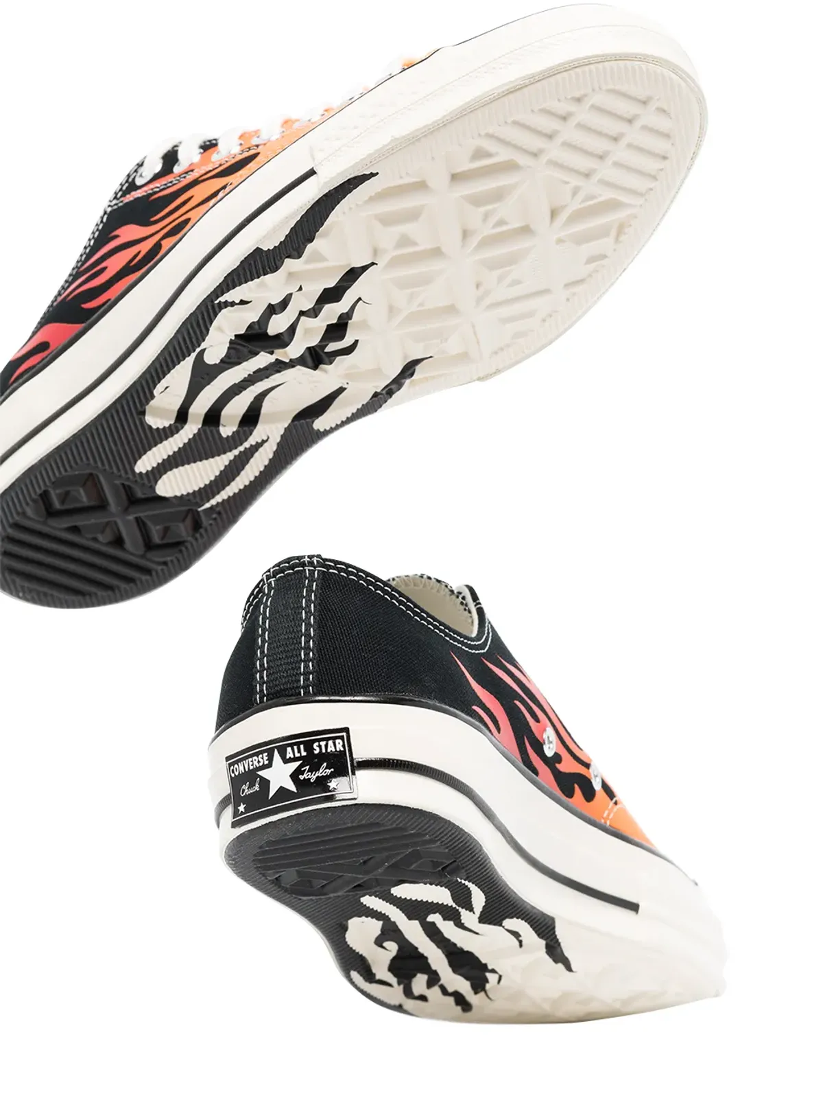 Converse チャック70オックス Flames ブラック スニーカー - 画像2