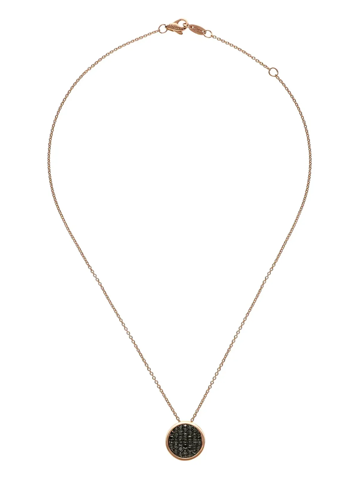LEO PIZZO 18K ローズゴールド コインダイヤモンド ネックレス - 画像1