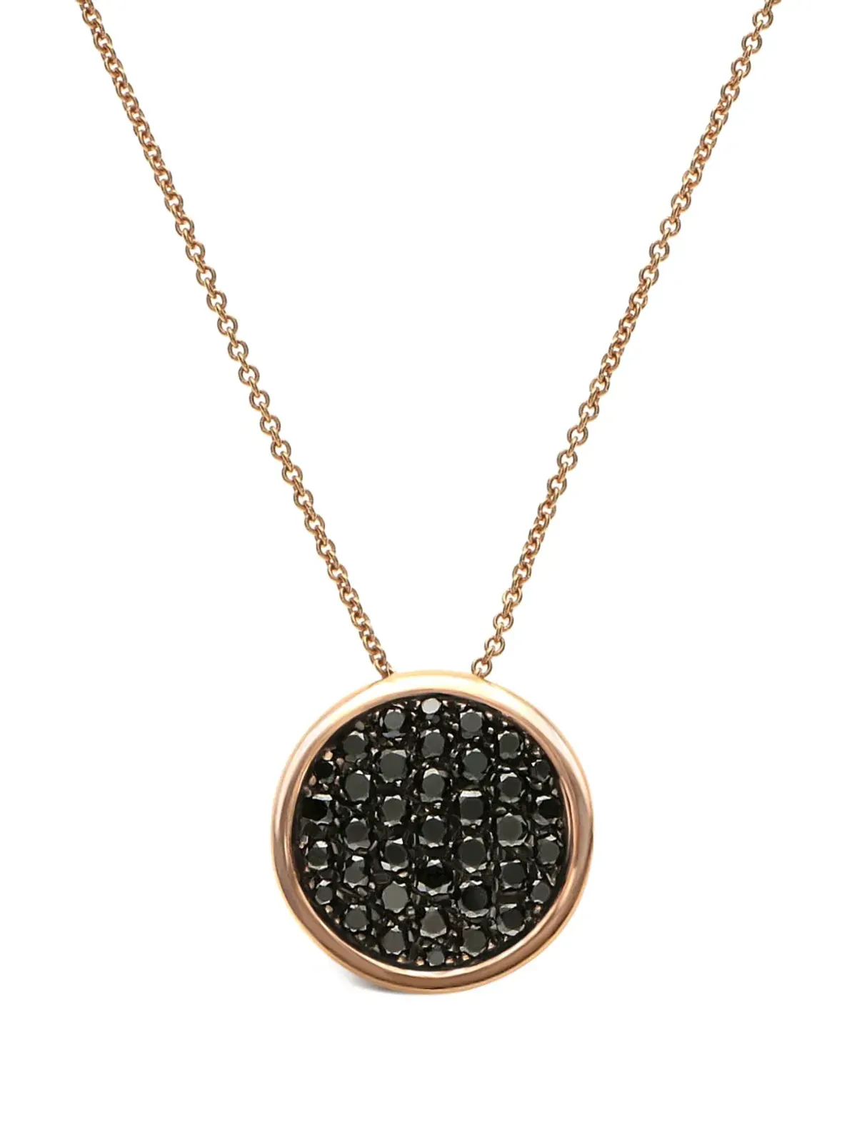 LEO PIZZO 18K ローズゴールド コインダイヤモンド ネックレス - 画像3