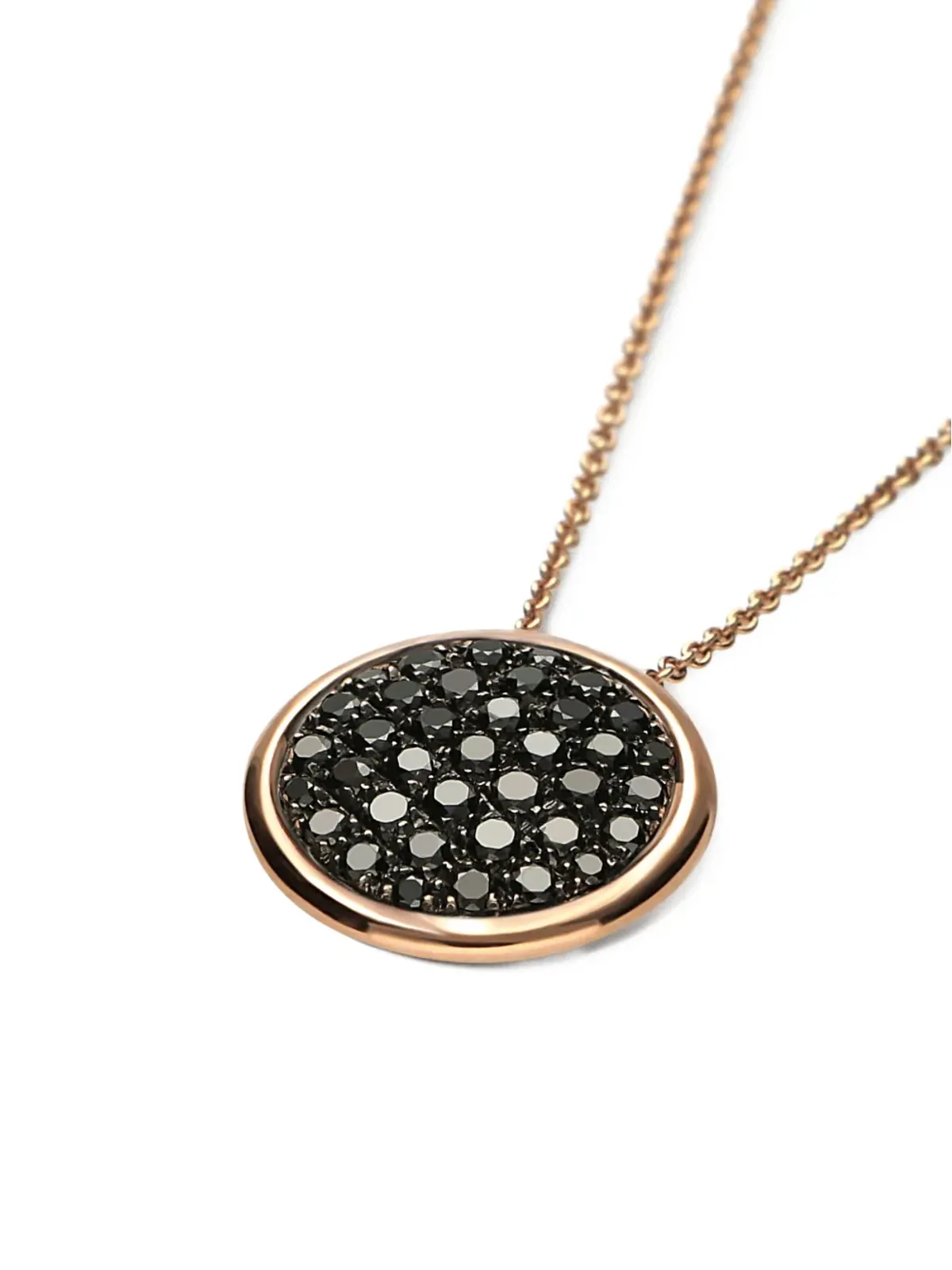 LEO PIZZO 18K ローズゴールド コインダイヤモンド ネックレス - 画像4