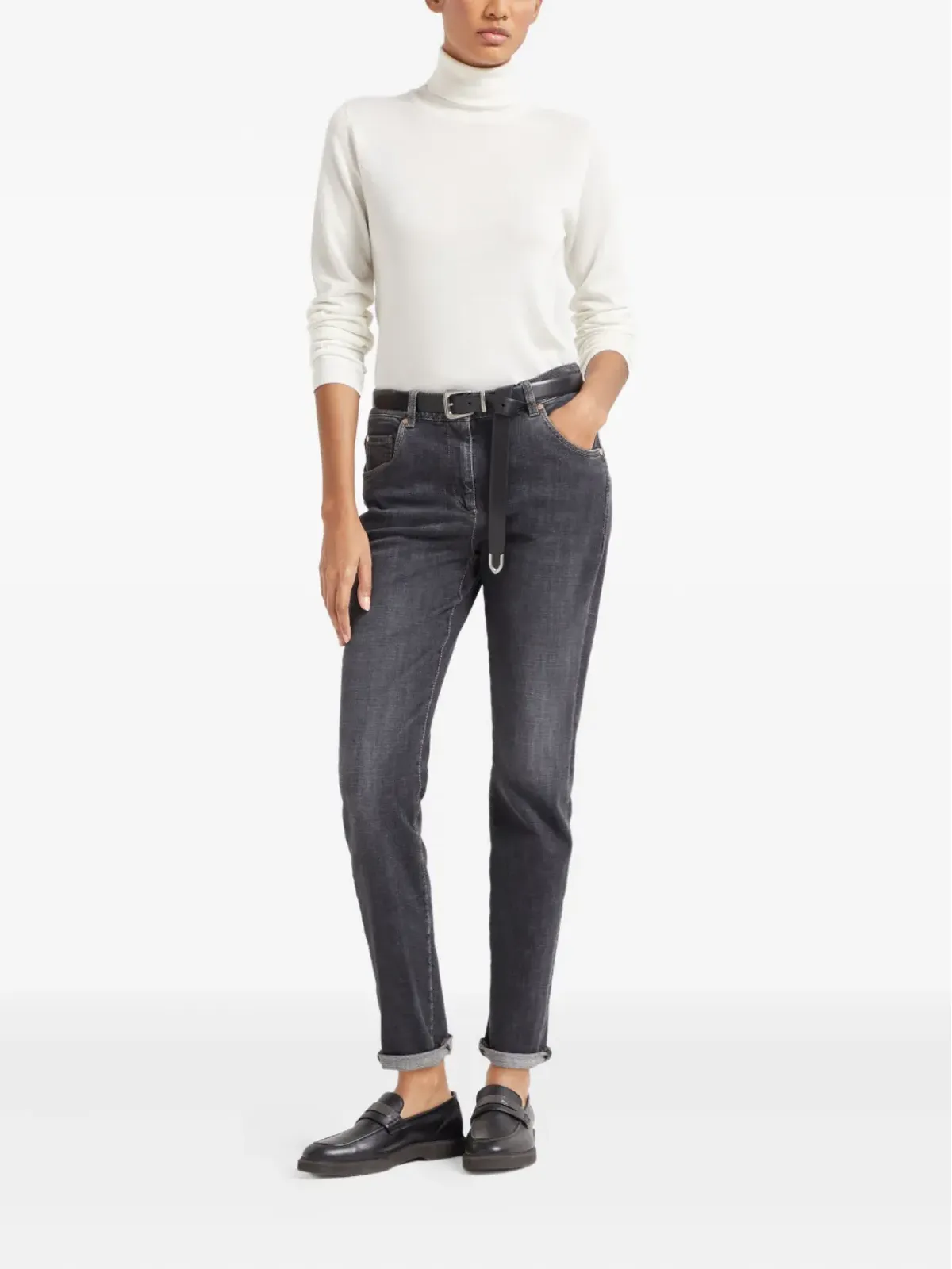 Brunello Cucinelli ロングスリーブTシャツ - White - 画像2