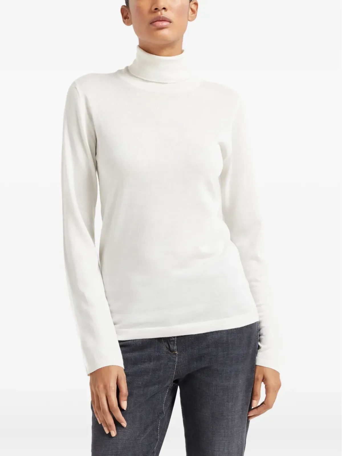 Brunello Cucinelli ロングスリーブTシャツ - White - 画像3