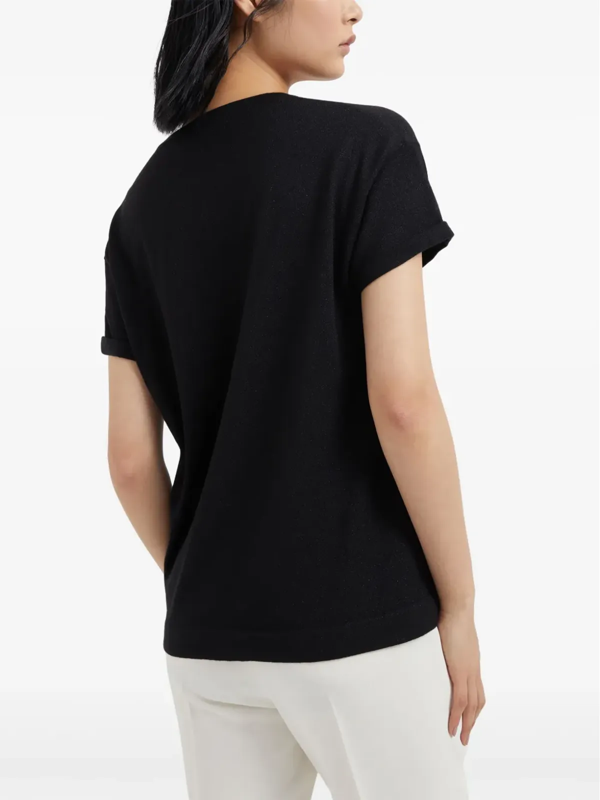 Brunello Cucinelli プレーンニットTシャツ - 画像4