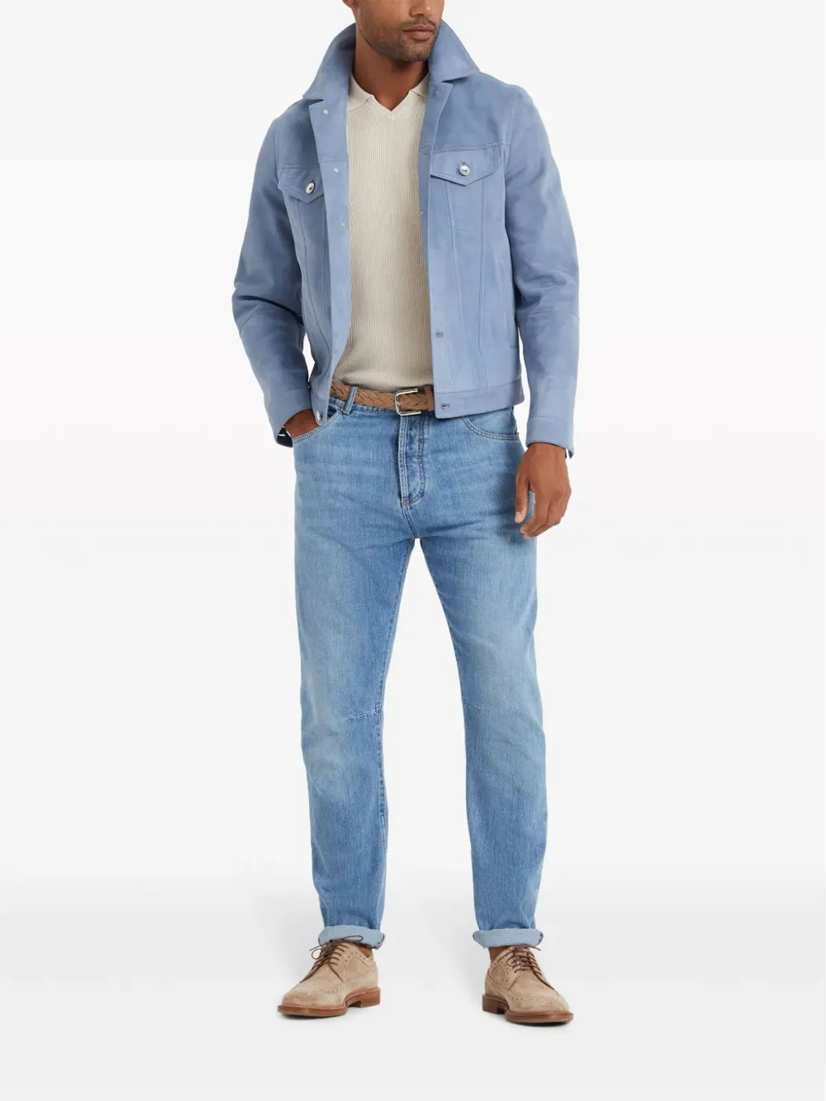 Brunello Cucinelli 石洗いストレートジーンズ - 画像2