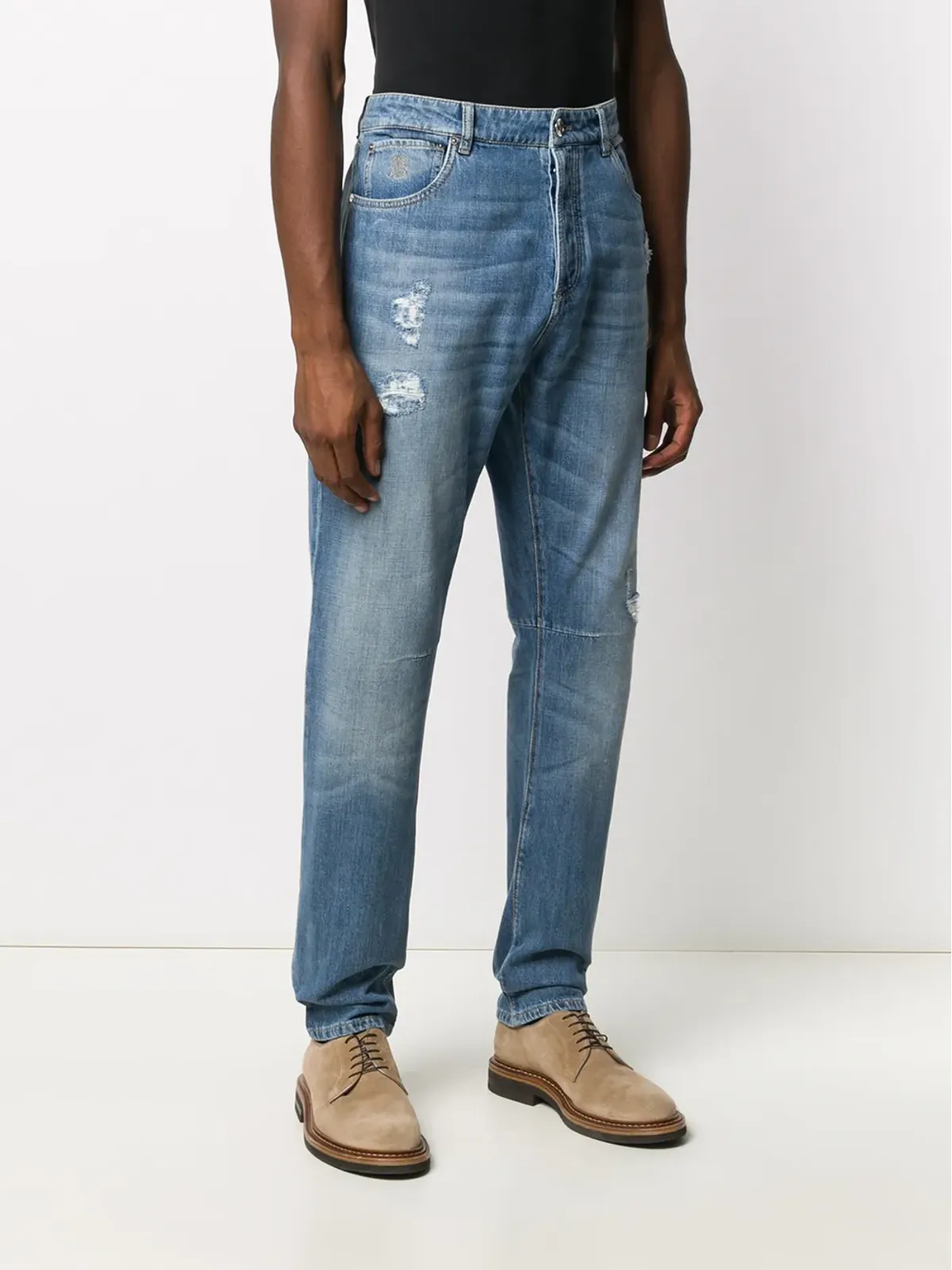 Brunello Cucinelli ストレートレッグジーンズ - ブルー - 画像3