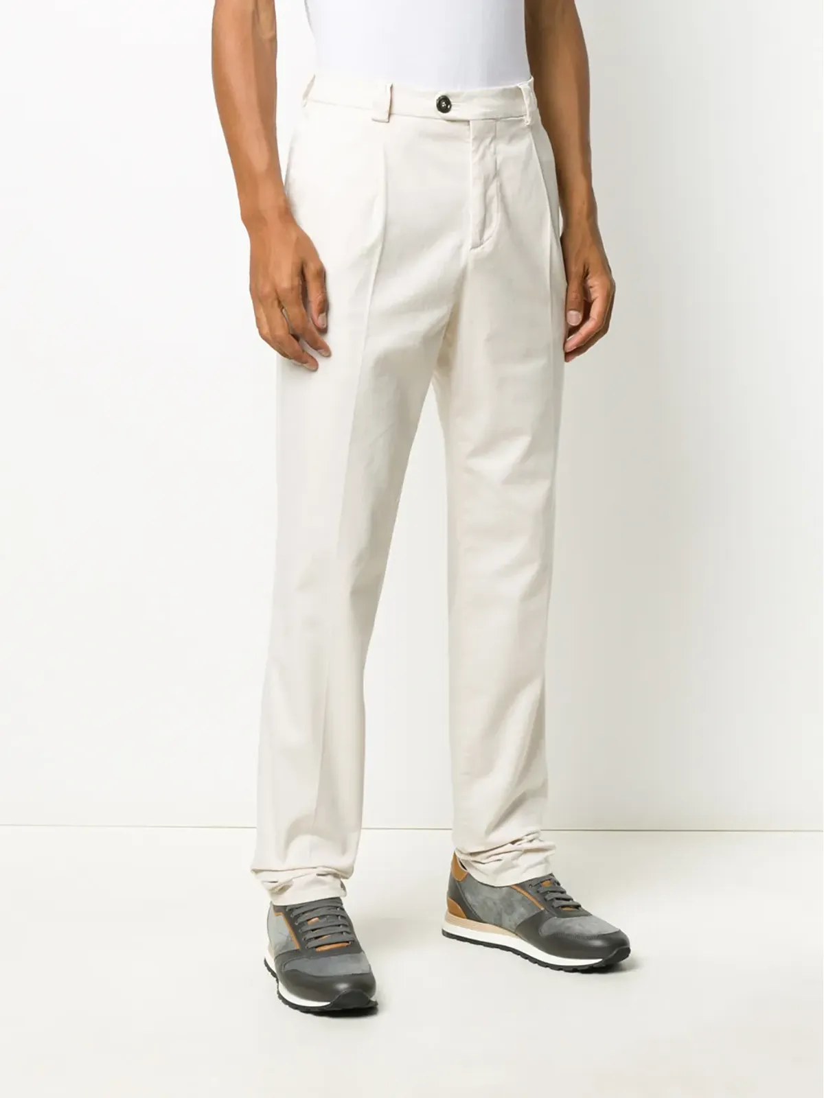 Brunello Cucinelli ストレートレッグパンツ - Neutrals - 画像3