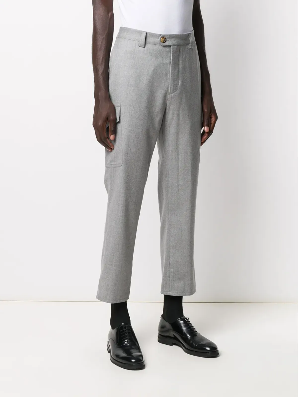Brunello Cucinelli クロップドパンツ - Grey - 画像3