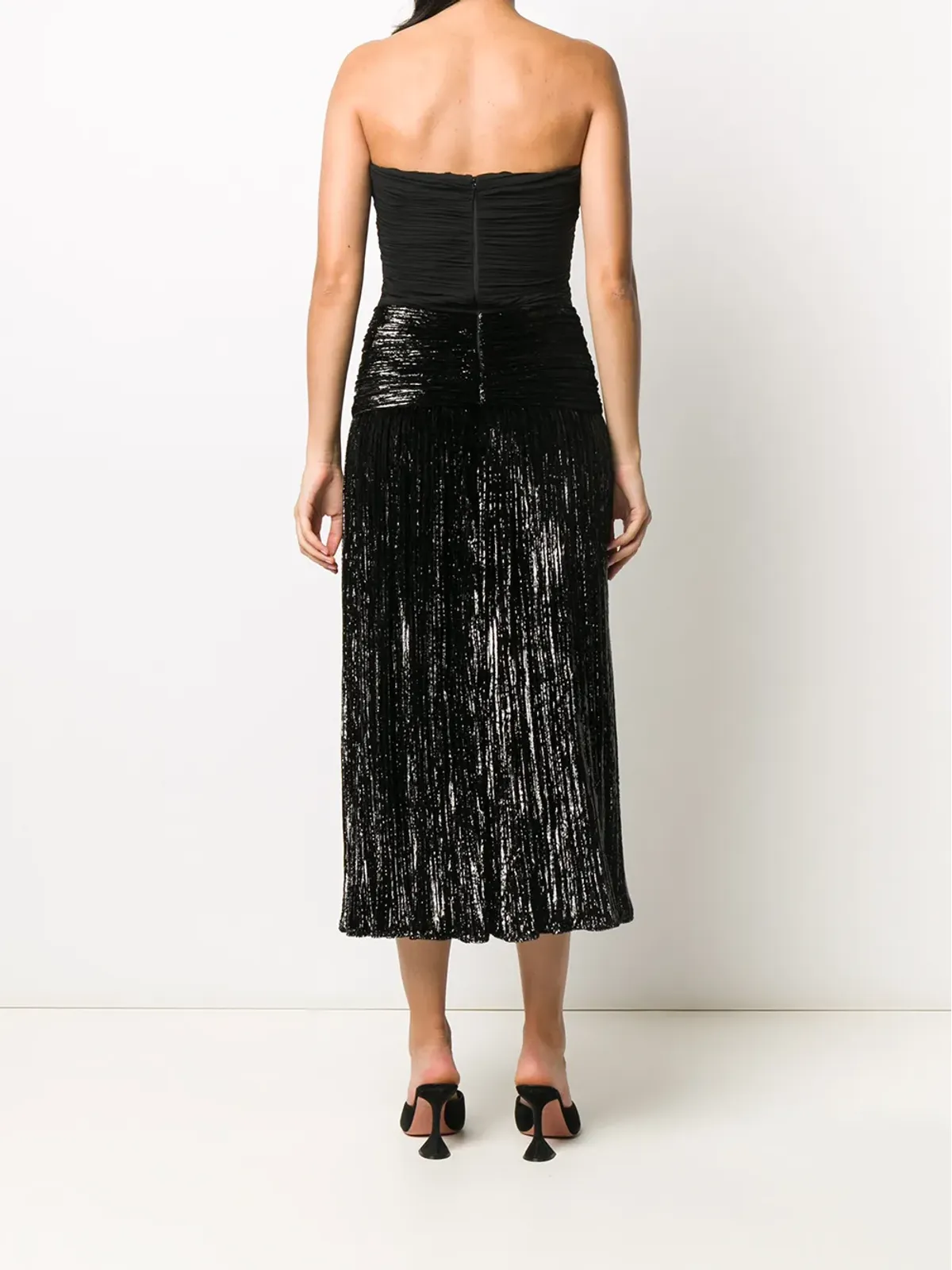 Saint Laurent リュレックスベルベット ビスチェドレス - 画像4
